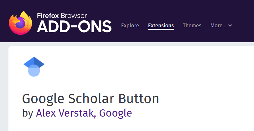 google scholar button